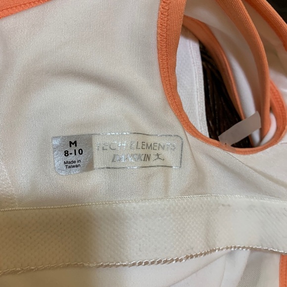 Danskin White with Orange Hibiscus print - Picture 5 of 7